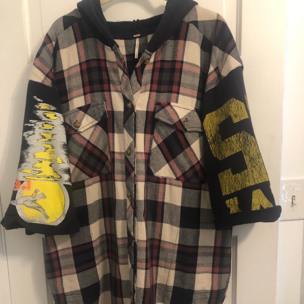 Free People sweatshirt flannel